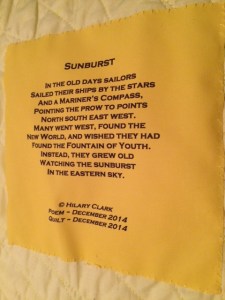 Compass - Poem Label