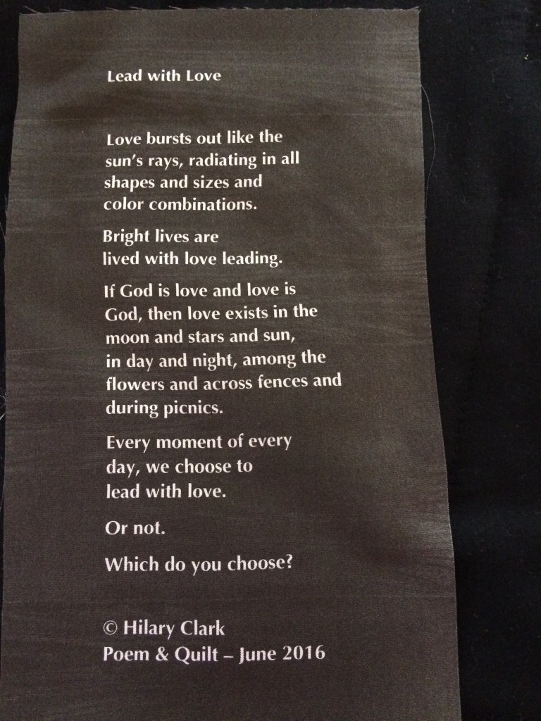 Lead with Love - Poetry Label