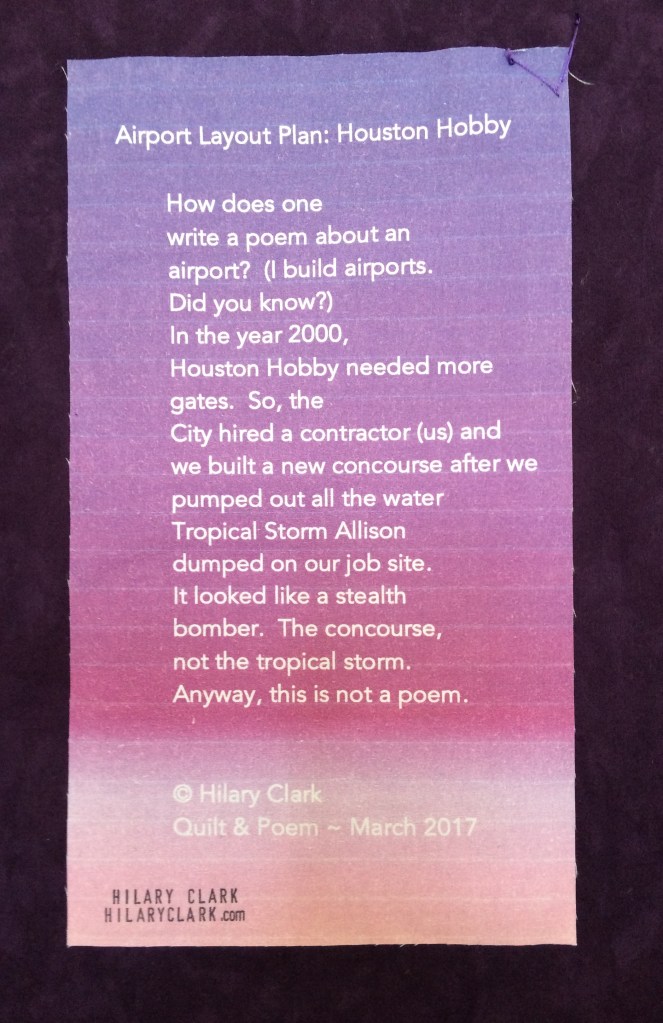 ALP: Houston Hobby - Poetry Label